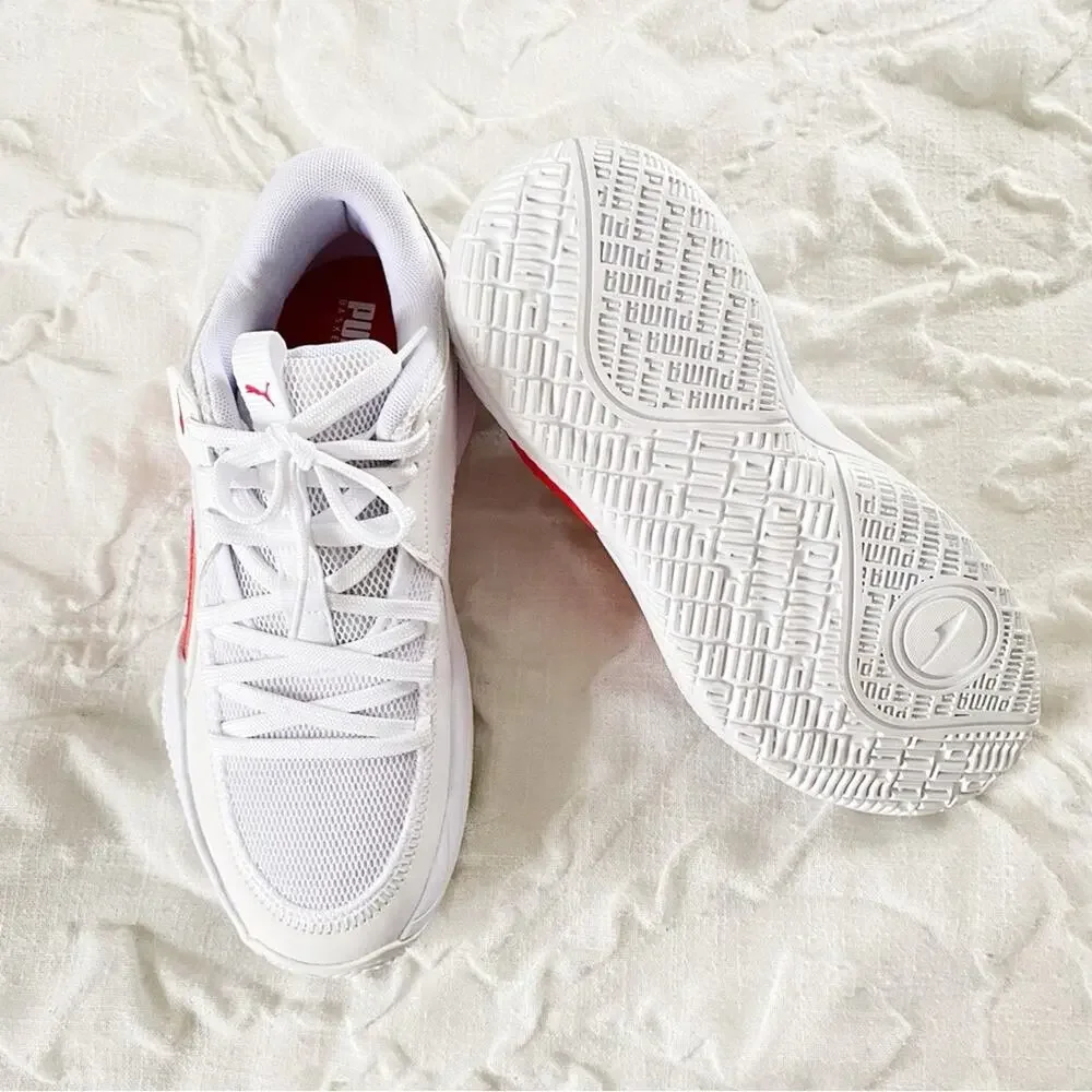 PUMA Court Rider Team 'White High Risk Red Basketball Sneakers